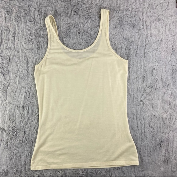 Icebreaker Merino Wool Tank Sleeveless Shirt Cream Womens Medium - Picture 8 of 16